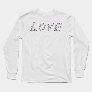 Cute buttery fly design Long Sleeve T-Shirt